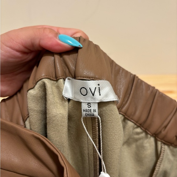 Ovi Tan Straight Leg Pants - Picture 4 of 4